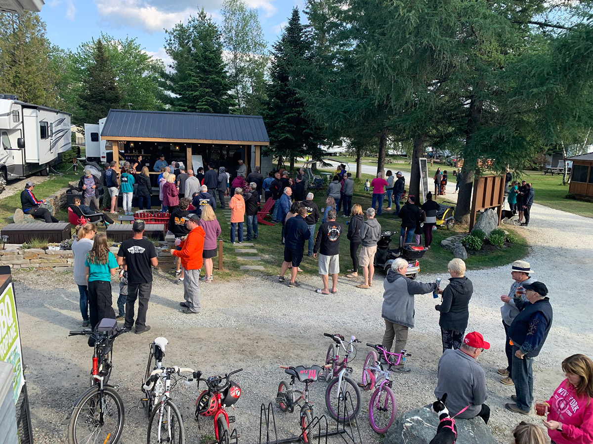 Activité extérieurs camping la Mine de cuivre à Eastman en Estrie