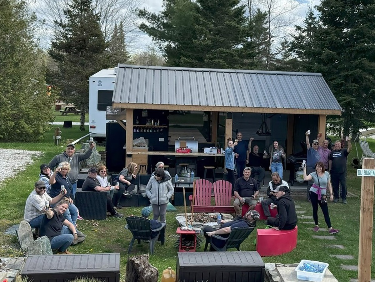 Activité extérieurs camping la Mine de cuivre à Eastman en Estrie