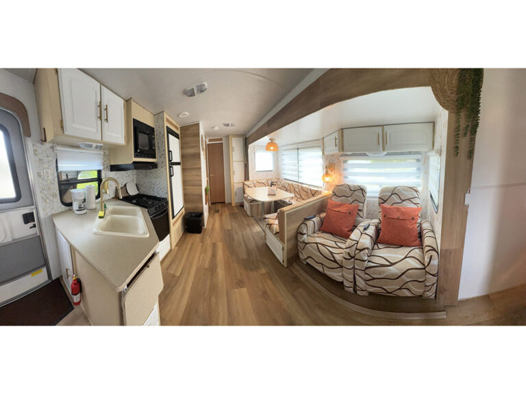 Roulottes au camping la Mine de cuivre à Eastman en Estrie