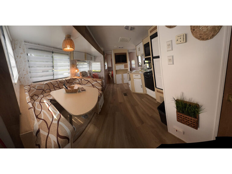 Roulottes au camping la Mine de cuivre à Eastman en Estrie