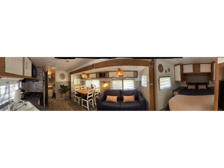 Roulottes au camping la Mine de cuivre à Eastman en Estrie