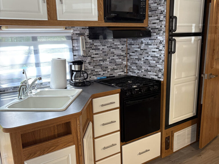 Roulottes au camping la Mine de cuivre à Eastman en Estrie