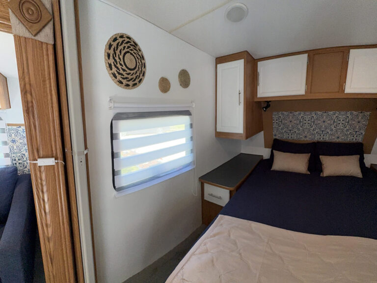 Roulottes au camping la Mine de cuivre à Eastman en Estrie